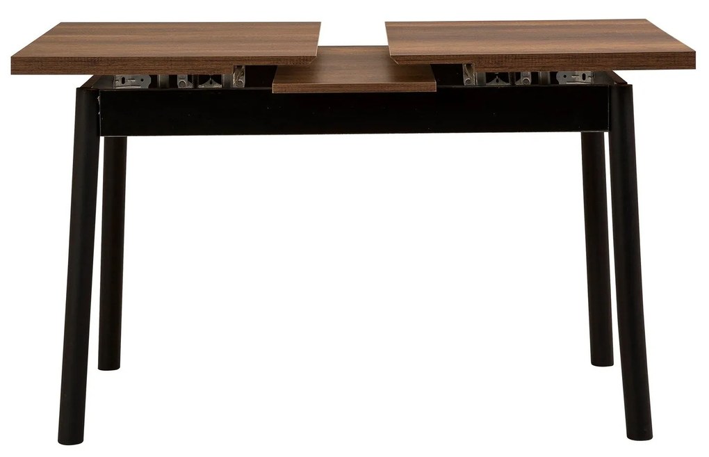 Mesa de Jantar Extensível Oliver – Preto – 120/153 x 77 x 75 cm