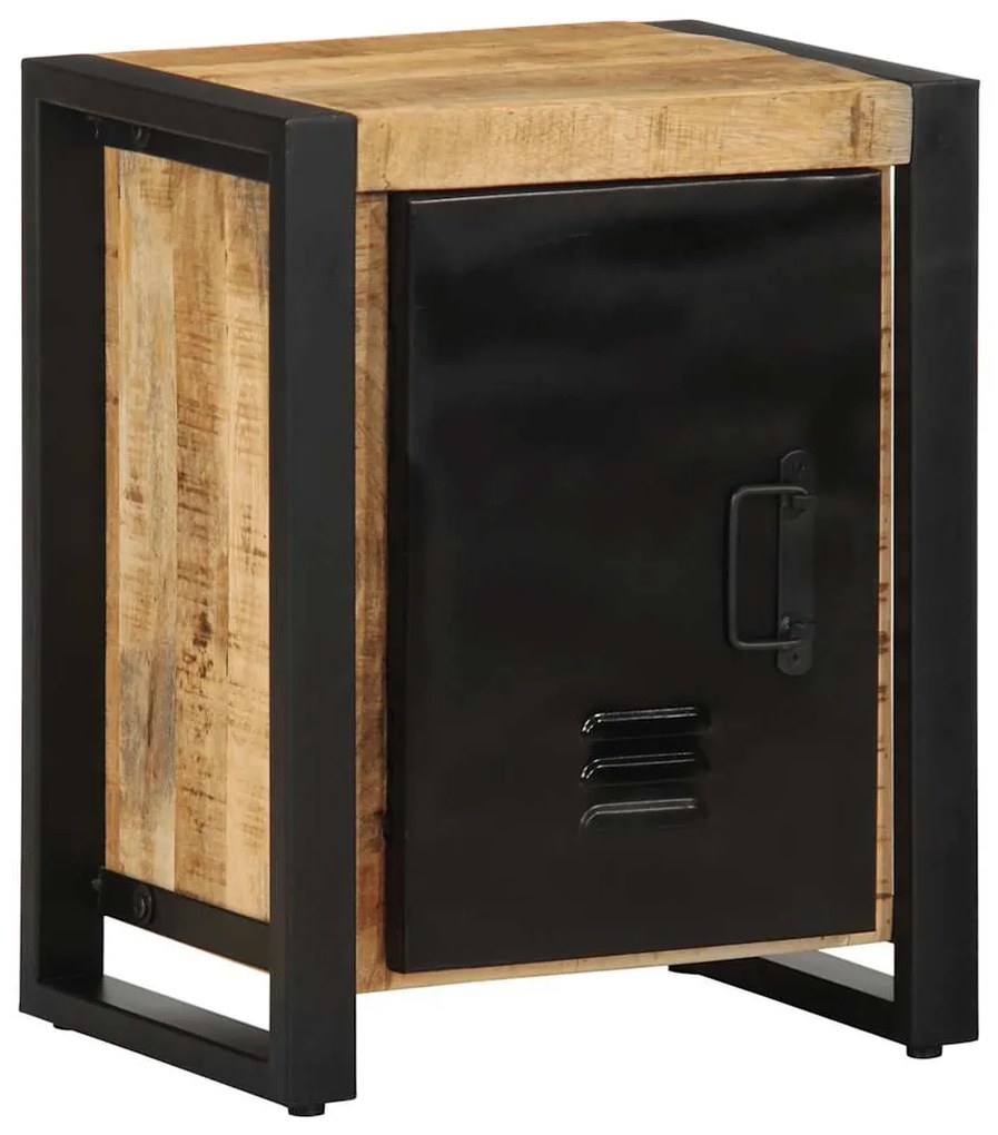 Mesa de cabeceira 40x30x51 cm madeira maciça manga áspera
