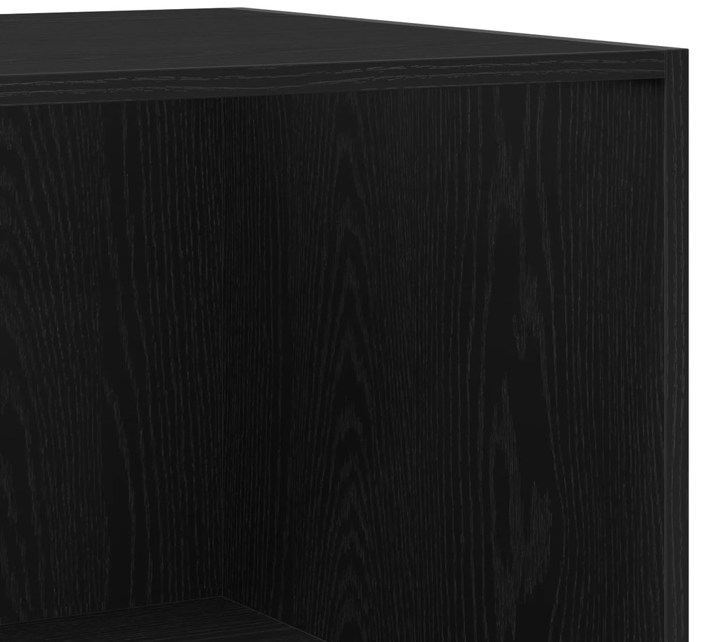 Guarda-roupa vidaXL em Carvalho Preto de 50x50x200 cm em Madeira de En