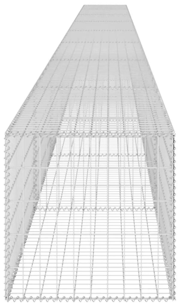 Muro gabião com tampas aço galvanizado 900x50x50 cm