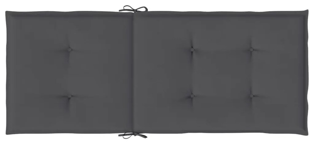 Almofadões para cadeiras altas de jardim 6 pcs tecido antracite