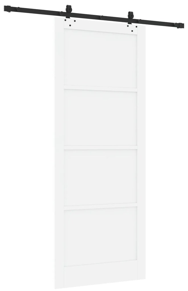 Porta Deslizante vidaXL com Conjunto de Hardware Branca 93x232 cm Made