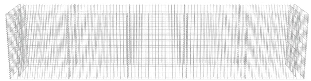 Canteiro elevado/cesto gabião 450x90x100 cm aço galvanizado
