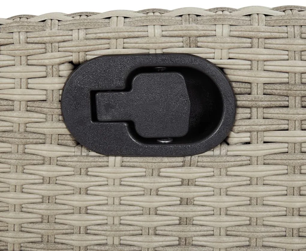3 pcs conjunto de jantar p/ jardim c/ almofadões cinzento claro