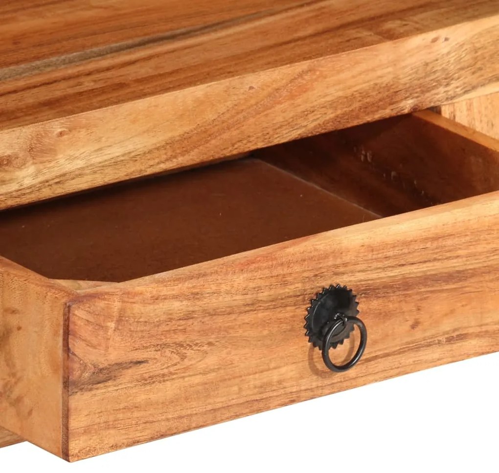 Móvel de TV 110x30x40 cm madeira de acácia maciça