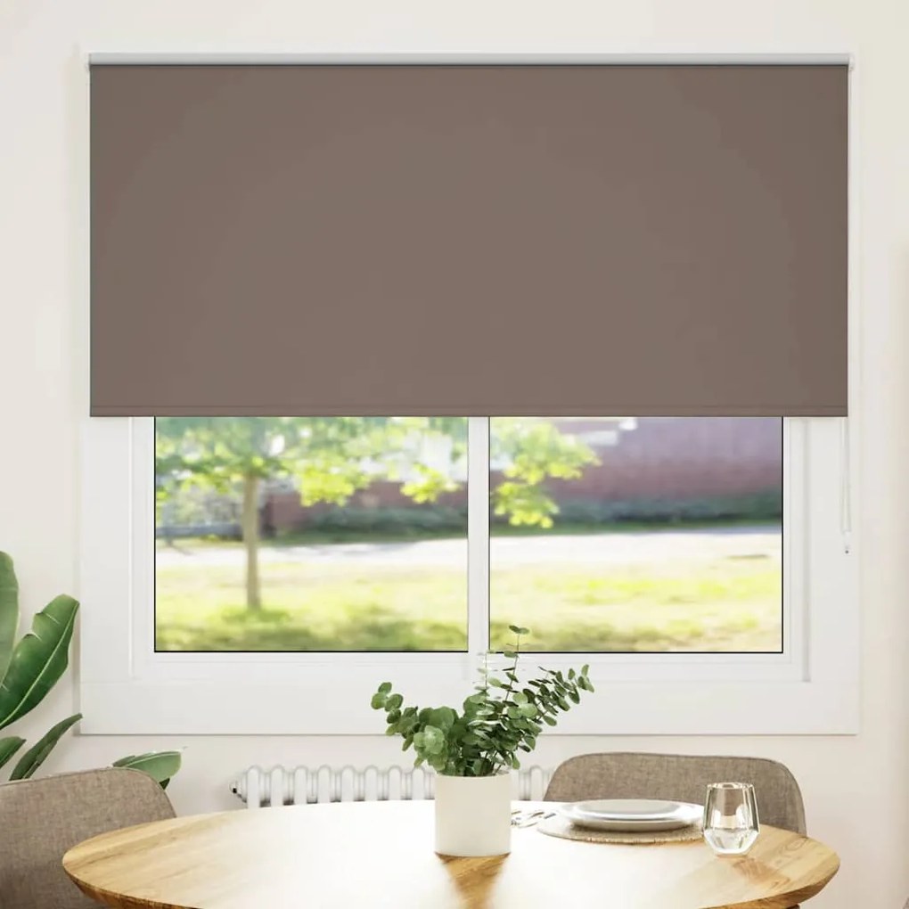 Persiana de enrolar 145x130 cm largura tecido 141,6cm poliéster
