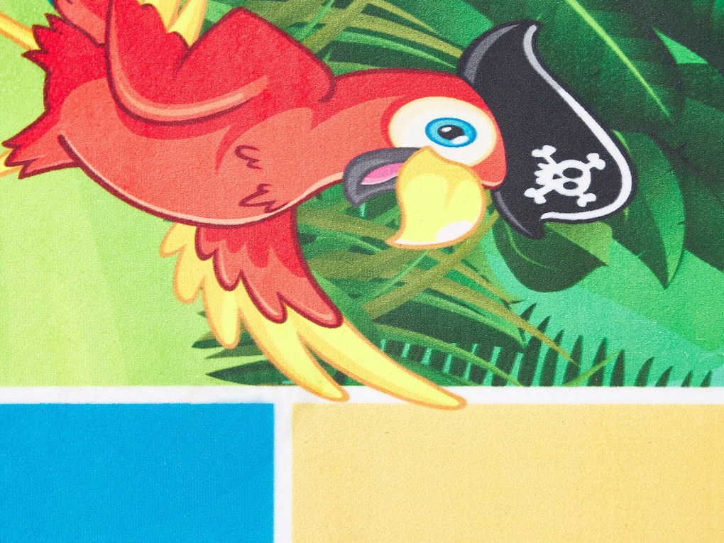 Tapete para crianças com jogo e desenho de animais 80 x 150 cm BABADAG Beliani