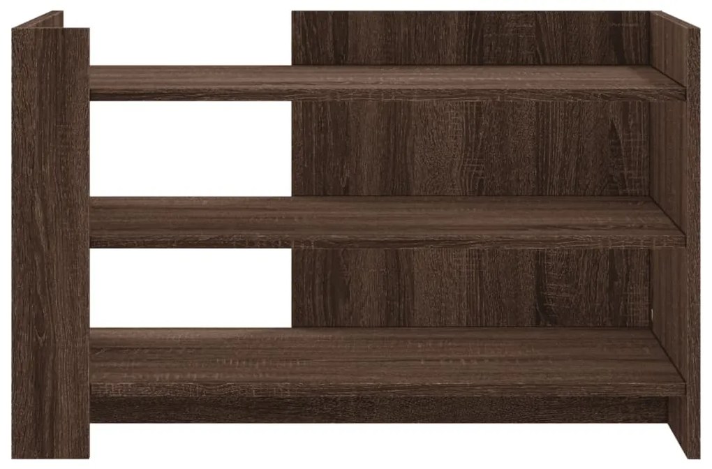 Mesa de centro 80x50x50 cm derivados madeira carvalho castanho