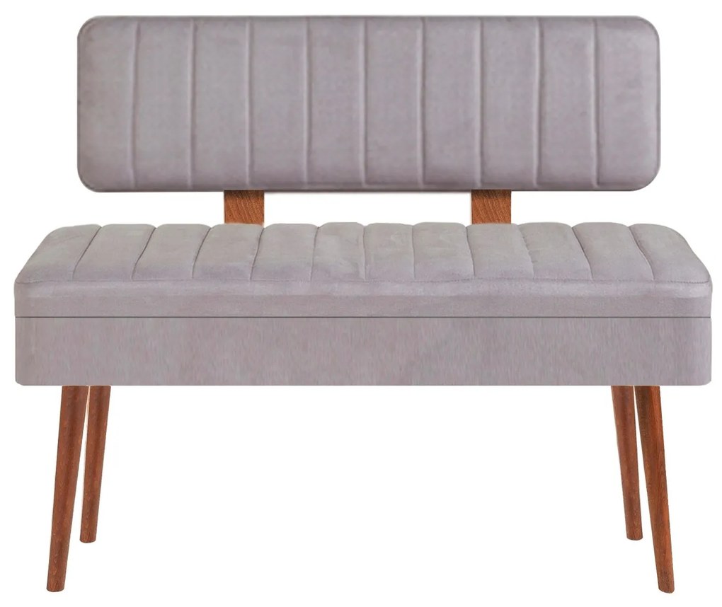 Conjunto de Mesa de Jantar Extensível e Cadeiras Vina – Nogueira e Cin