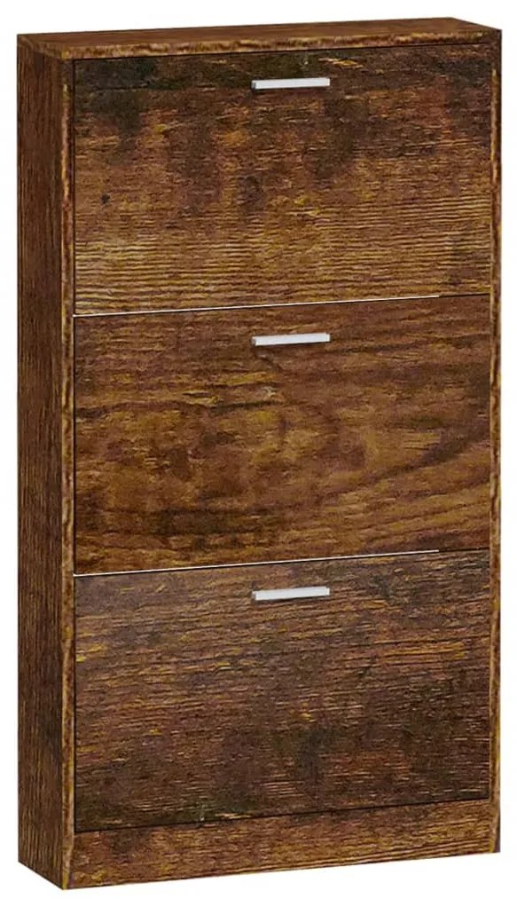 Sapateira 59x17x108 cm derivados de madeira carvalho fumado
