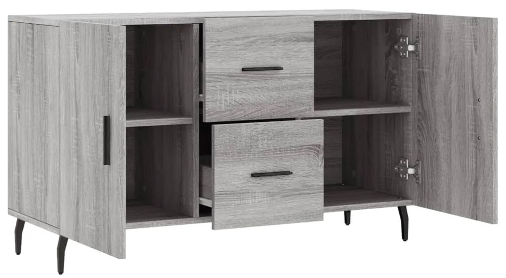 Aparador 100x36x60 cm derivados de madeira cinzento sonoma