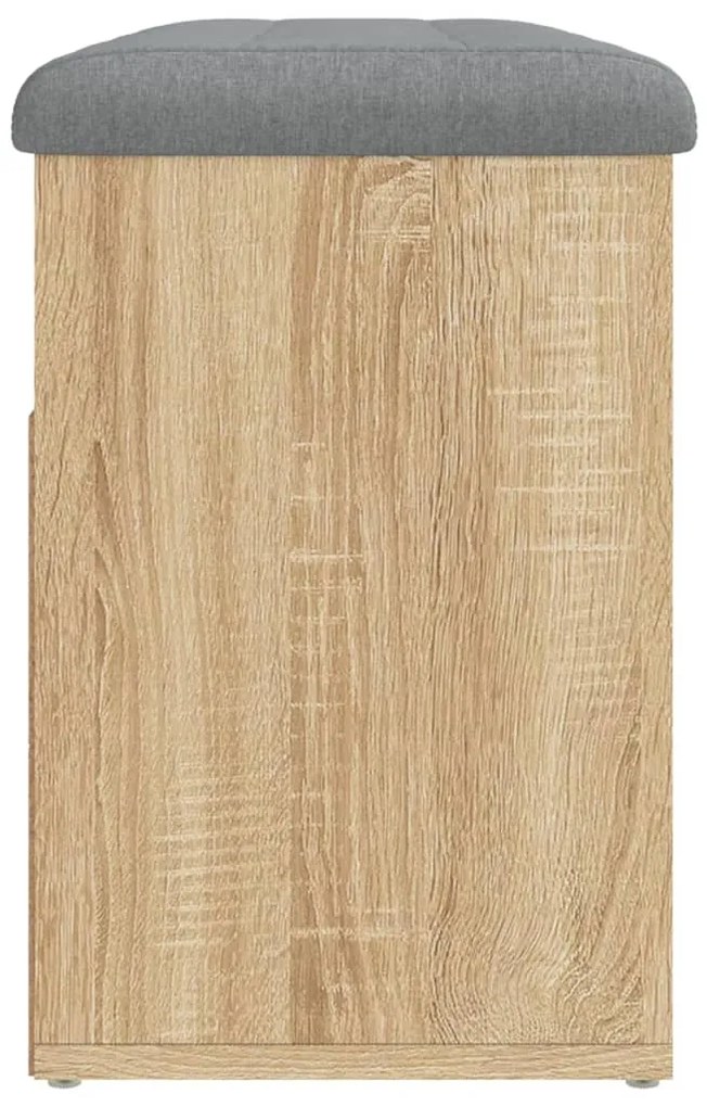 Banco sapateira 82x32x45,5 cm derivados madeira carvalho sonoma