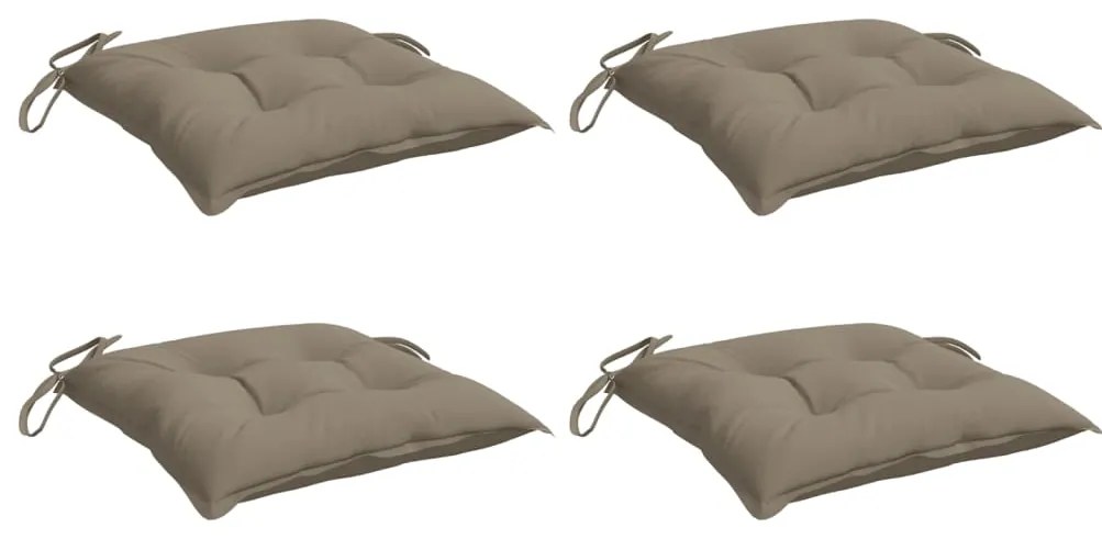 Almofadões móveis paletes 4 pcs tecido oxford cinza-acastanhado
