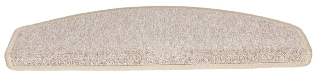 Tapetes de escada 15 pcs 65x24x4 cm cinzento-acastanhado