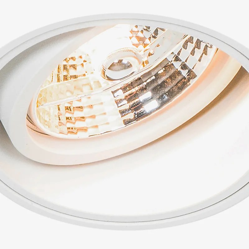 Foco embutido moderno branco sem moldura - Impact 70 Moderno