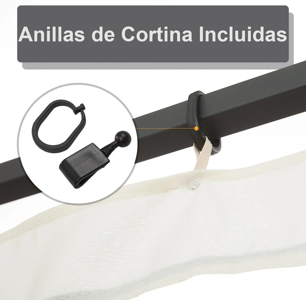 4 painéis laterais 335x207 cm para tenda de jardimmosquiteira para gaz