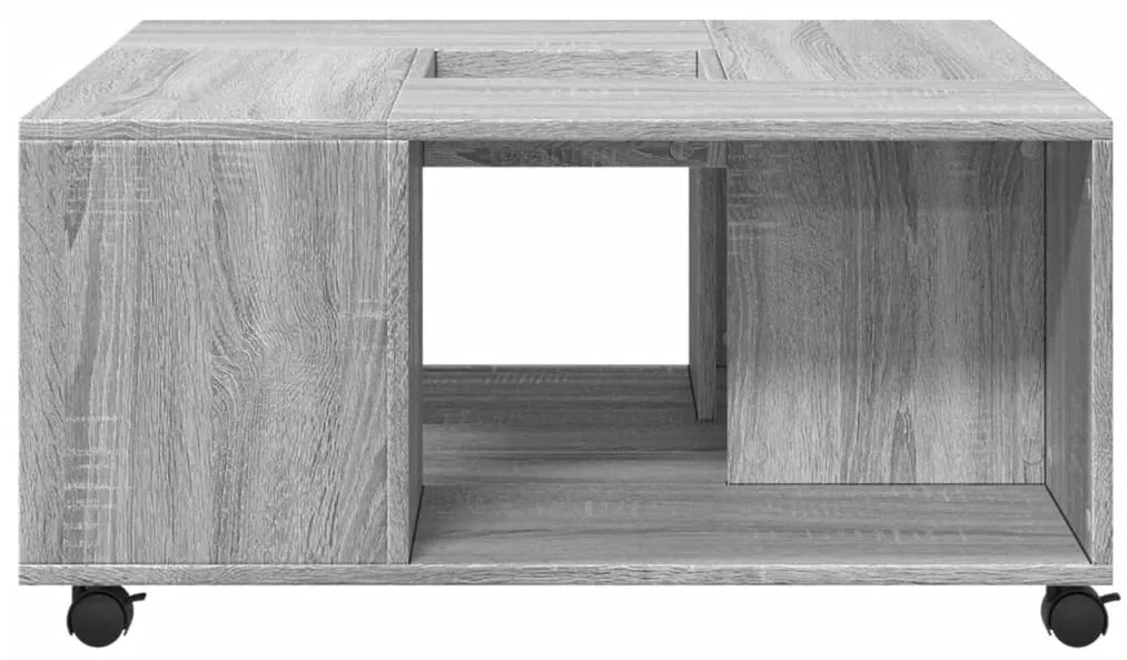 Mesa de centro 80x80x40 cm derivados de madeira cinzento sonoma