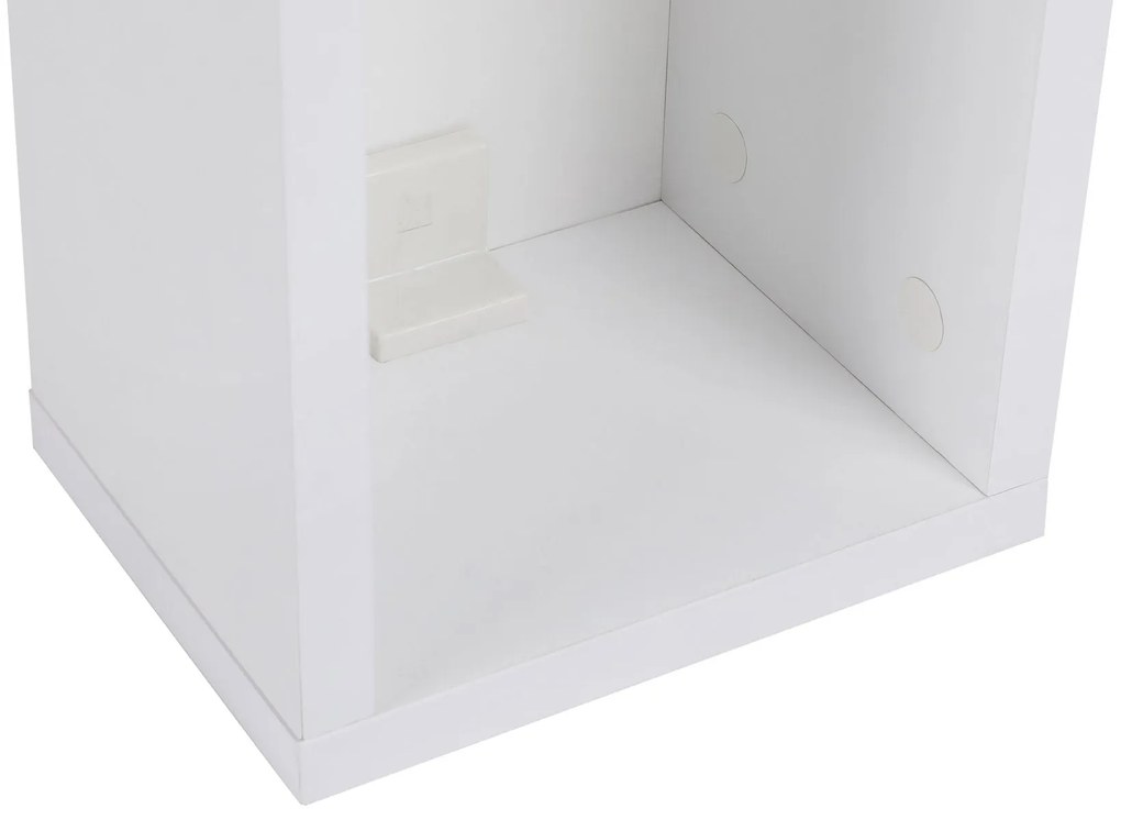 Mesa de Cabeceira Turra – Branco – 20x65x15 cm