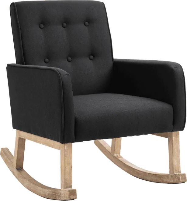 Cadeira de baloiço Dream Tecido preto