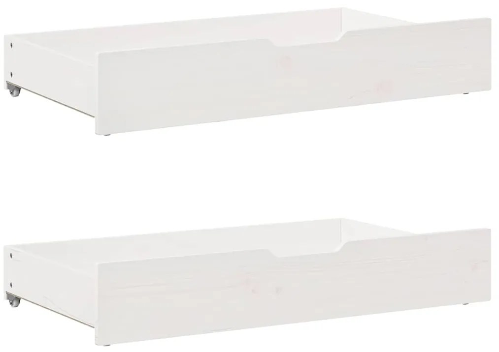 Sofá-cama com gavetas 80x200 cm madeira de pinho maciça