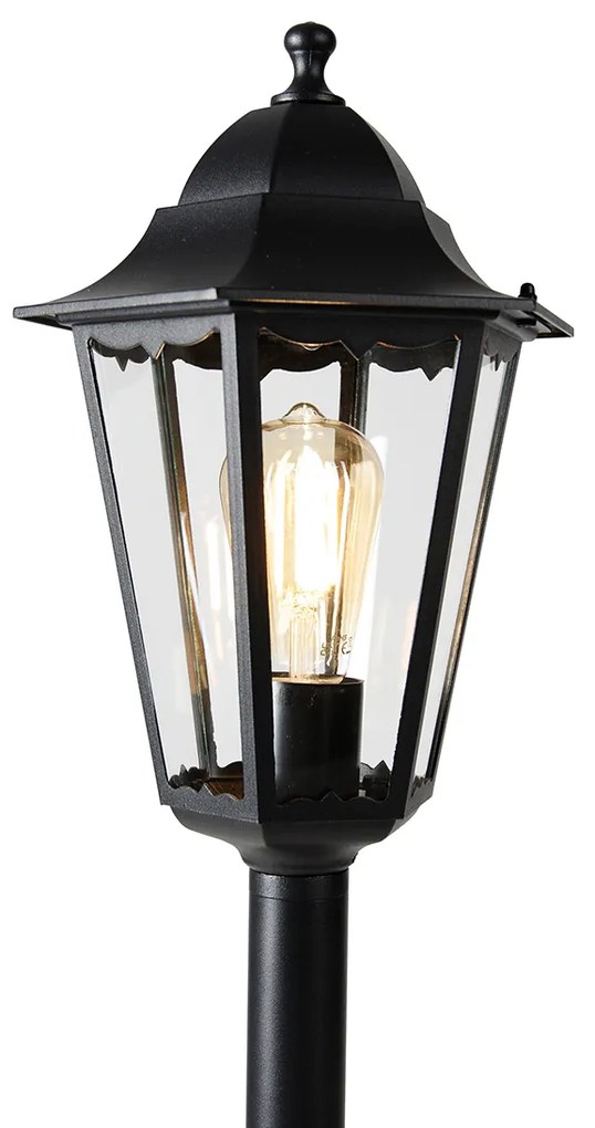 LED Lanterna de exterior inteligente de pé preta 120 cm incl. Wifi ST64 - New Orleans Clássico / Antigo