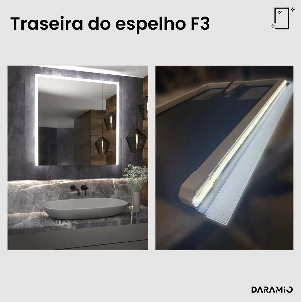 Espelho com luz F3