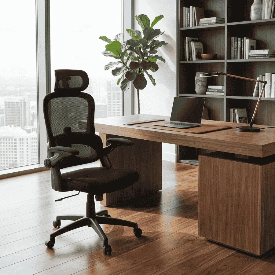 Cadeira de escritório Garston Preto