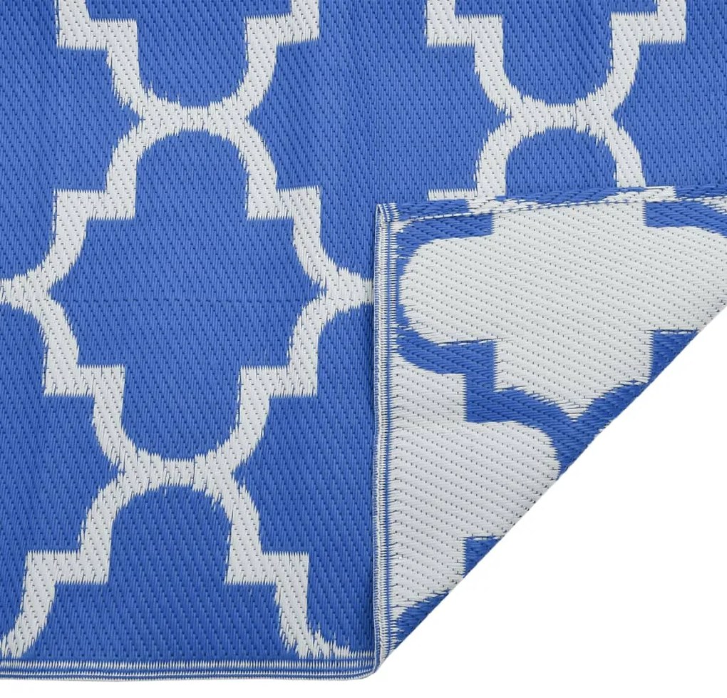 Tapete de exterior 140x200 cm ARAKIL PP azul
