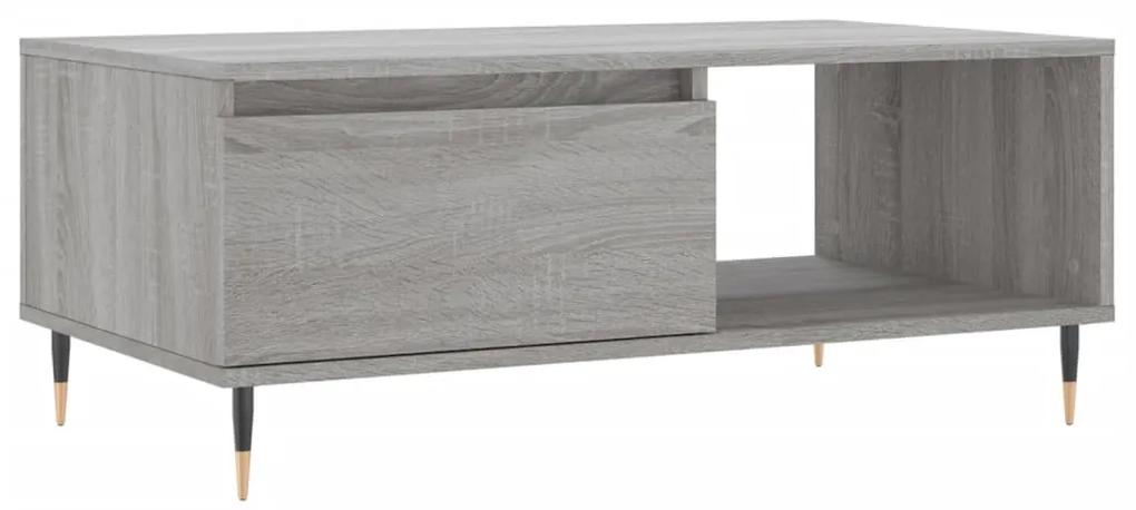 Mesa de centro 90x50x36,5 cm derivados madeira cinzento sonoma