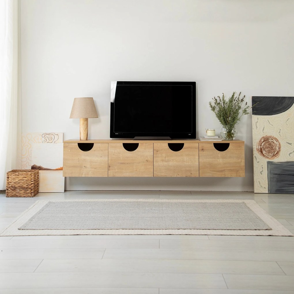 Móvel TV Stand Four Seasons – Carvalho – 180x35x35 cm