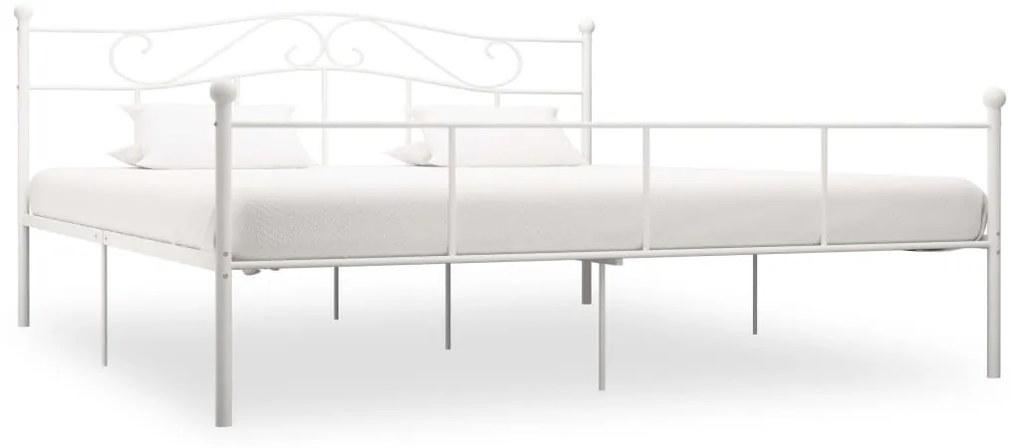 vidaXL Estrutura de cama 180x200 cm metal branco