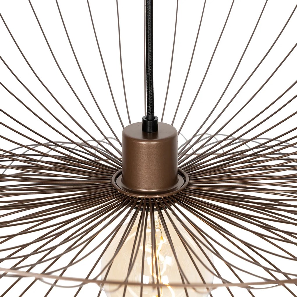 Candeeiro de suspensão design bronze 66 cm - Pua Design