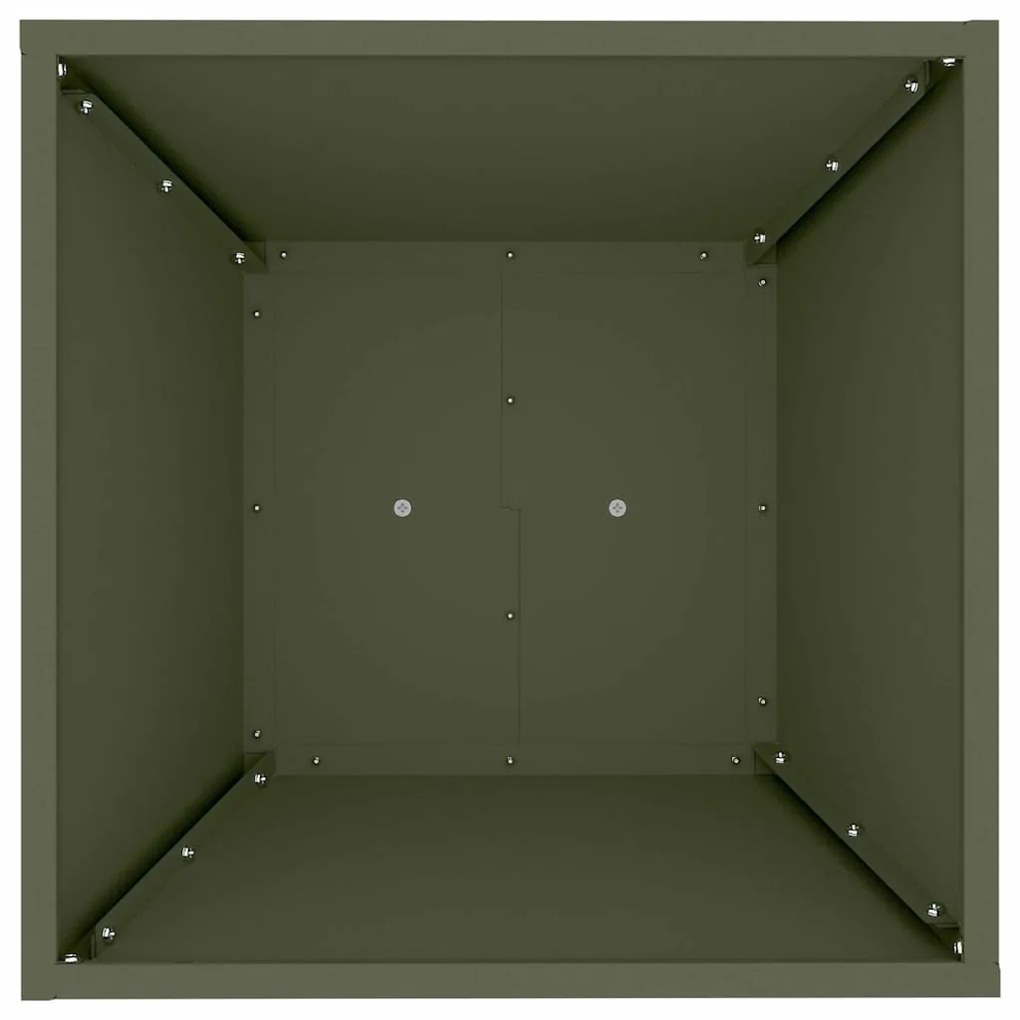 Suporte para Plantas Verde azeitona Metal 40 x 40 x 101 cm