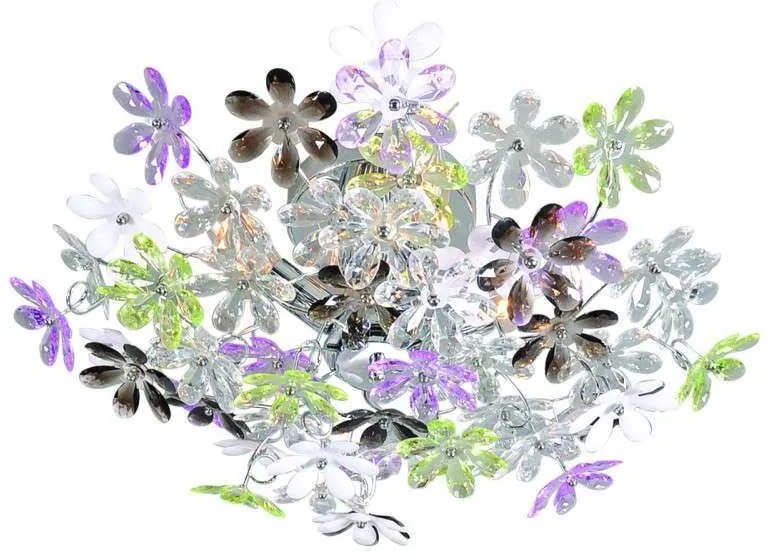 Candeeiro de teto cromado 56 cm - Fiore Design,Moderno