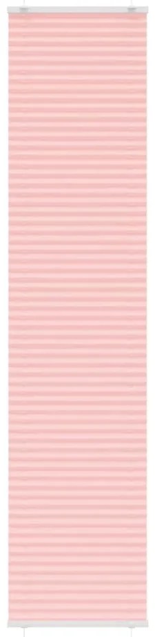 Rosa Plissada Cega 45x200 cm Largura Tecido 44,4 cm Poliéster