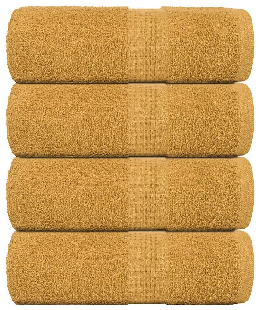 Toalhas de bidé 4 pcs 30x50 cm 360 gsm 100% algodão ouro