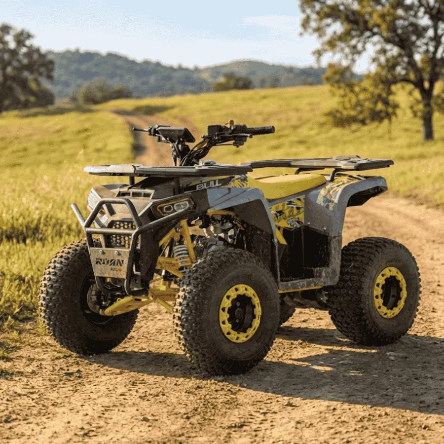 MOTO 4 Gasolina Crianças apartir 10 anos 125CC Roan Bull Automático R8 Amarela