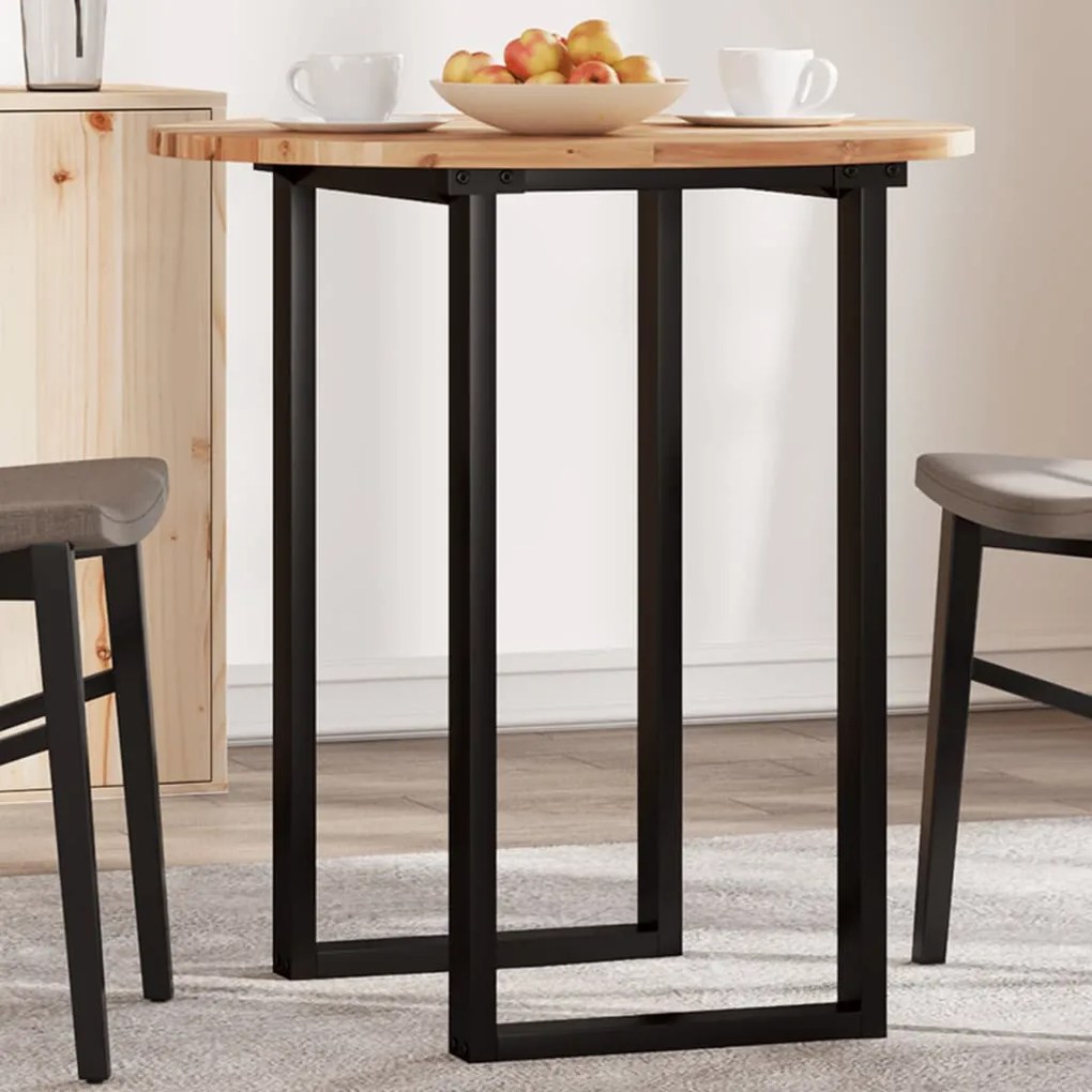 vidaXL Tampo de mesa redondo Ø70x2 cm madeira de acácia maciça