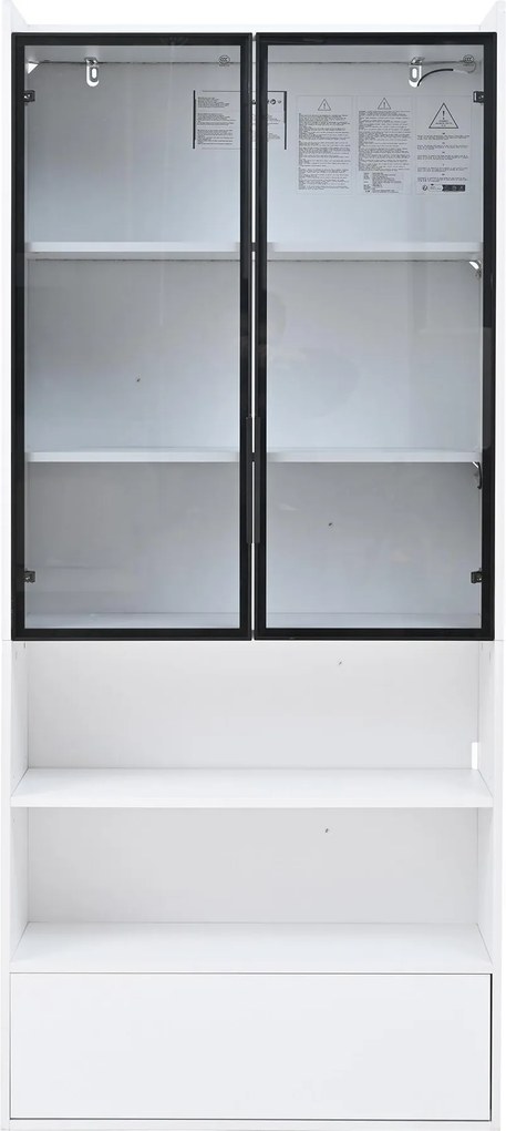 Vitrine alta, Branco | AOSOM Portugal