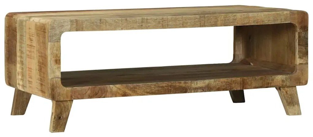 vidaXL Mesa de centro Castanho 90 x 50 x 35 cm Madeira de manga maciça