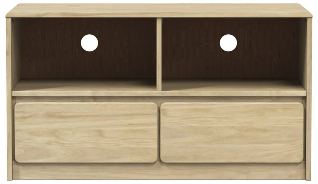 Móvel de TV SAUDA 99x43x55 cm madeira pinho maciça cor carvalho