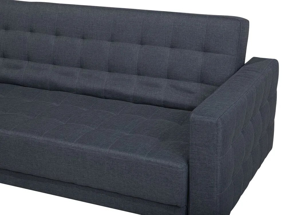 Sofá-cama de canto versão à direita de 4 lugares em tecido cinzento escuro ABERDEEN Beliani