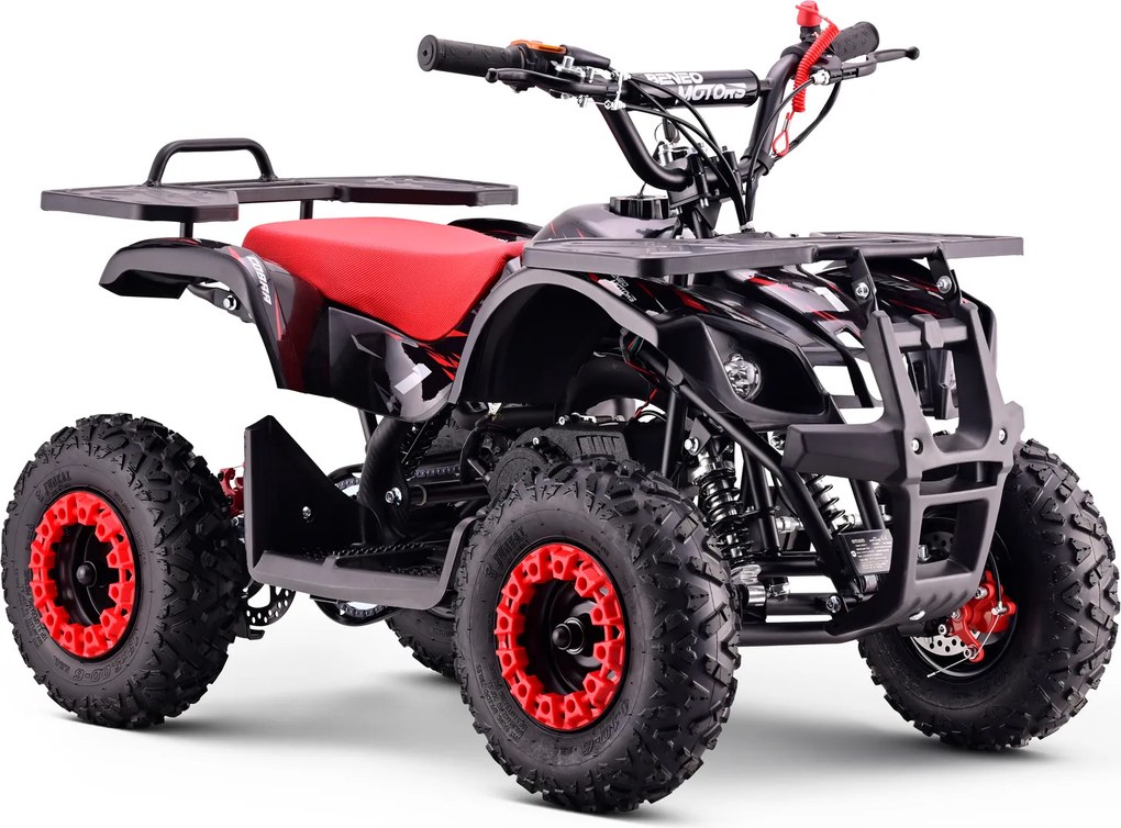 Mini Moto Infantil para crianças 5 a 9/10 anos Gasolina 50 CC Beneo Motors Cobra com limitador de velocidade vermelha