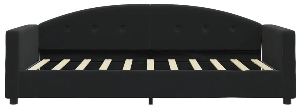 Sofá-cama 80x200 cm veludo preto