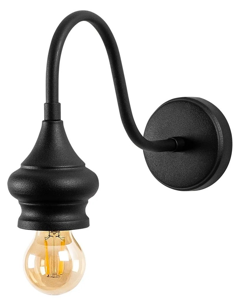 Candeeiro de Parede Alaaddin – Preto – 10 x 31 cm