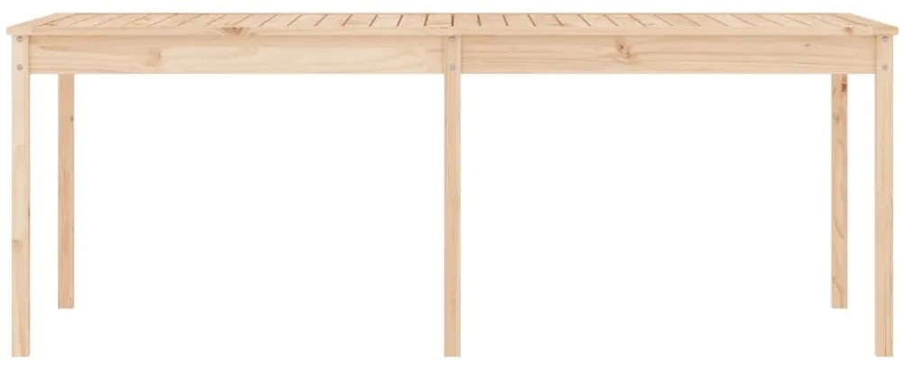 Mesa de jardim 203,5x100x76 cm madeira de pinho maciça