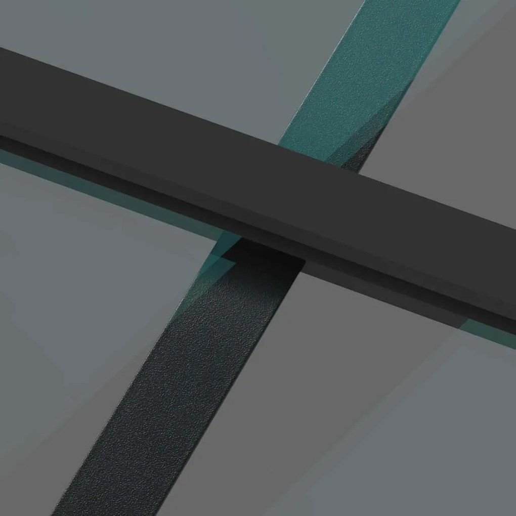 Porta deslizante ferragens 76x205cm vidro temperado/alumínio