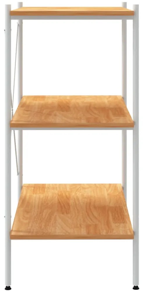 Unidade com 3 prateleiras 80x40x92 cm branco/cor de carvalho