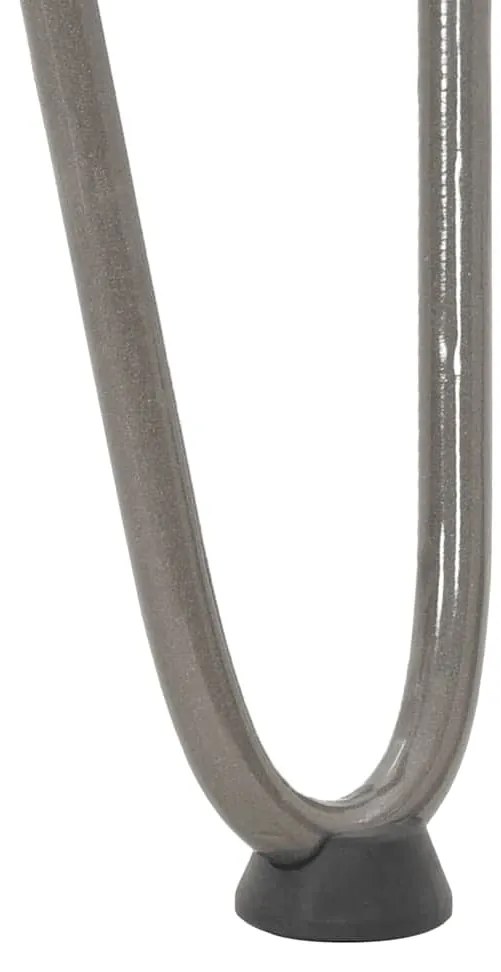 Pernas de grampo para mesa de centro 4 peças Aço natural 42 cm Aço mac