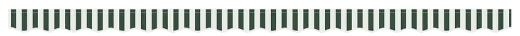 Vala de Toldos 4,5m Verde e Branco 4,3x0,2m